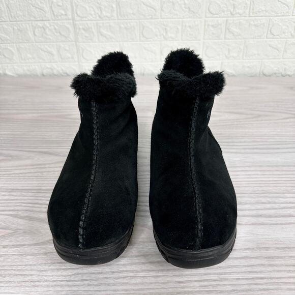 KAMIK Boots Jemma Winter WMNS 7 Black Suede Faux Fur Lined Thinsulate Waterproof - Picture 3 of 10
